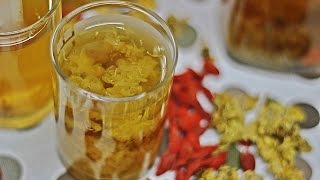 Chrysanthemum Tea 菊花茶  Herbal Tea  Recipe by ZaTaYaYummy [upl. by Nyl]