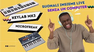 Suona Microfreak con Keylab Essential Mk3 senza utilizzare un computer [upl. by Anaimad410]