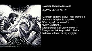 Wiersz Cypriana Norwida  JĘZYK OJCZYSTY [upl. by Cryan]