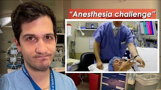 Anesthesiologist reaction to quotanesthesia challengequot [upl. by Itnava]