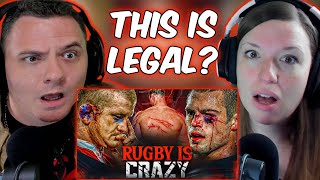 AMERICANS REACT To The Most BRUTAL Sport In The World  Rugbys Hardest Hits [upl. by Tyoh]