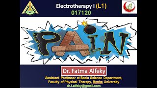 Electrotherapy 1 L2 pain [upl. by Esmerolda15]