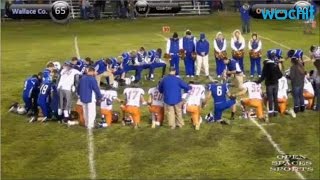 HIgh School Football Player Dies On Field After Scoring Touch Down [upl. by Nnayllehs]