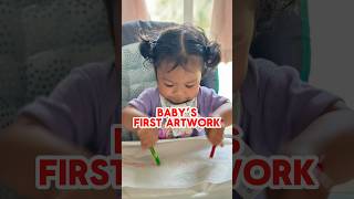 She didn’t taste the crayons Yey amaliamahal AMJourney amshockley mixedbaby 13monthsold [upl. by Juliano]