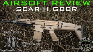 Airsoft Review 128 VFC FN Herstal SCARH GBBR VFCCYBERGUN GUNS AND TARGETS FR [upl. by Berners]