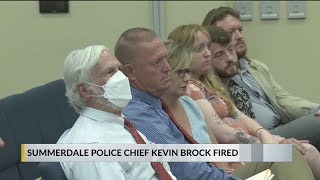 Summerdale Police Chief Kevin Brock fired [upl. by Aveer]