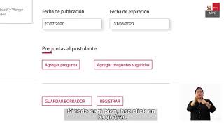 Empleos Perú ¿Cómo publicar una oferta laboral [upl. by Edwards]