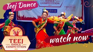 Golden Teej Dance 2080 Golden Flower Secondary School Code 25  Teej 2080 [upl. by Inoue776]