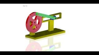 Slider Crank Mechanism Animation [upl. by Tarryn698]