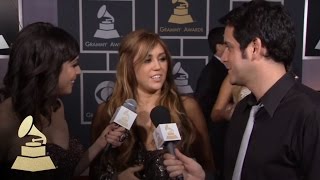 Miley Cyrus on the 53rd Annual GRAMMY Awards red carpet  GRAMMYs [upl. by Dleifyar]