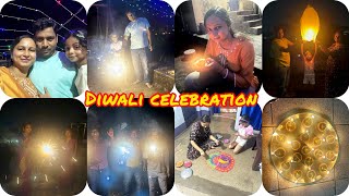 Diwali vlog diwalicelebration fireworks enjoy friendsandfamily diya rangolifordiwali 🪔🎁❤️ [upl. by Migeon]