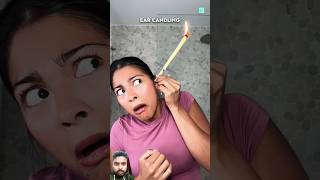 Does Ear Candles Actually Work 😱😱 shortsfeed youtubeshorts shorts [upl. by Halueb]