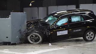 Mercedes Benz GLCL CIASI small offset crash test [upl. by Laubin]