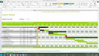 Tutorial für Excel Projektplan Terminplan Zeitplan MeineVolagencom [upl. by Berkley694]