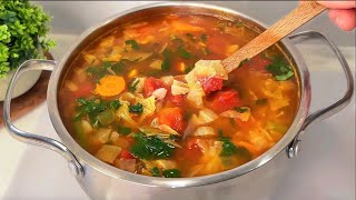 Healthy and delicious soup recipe Vegetable soup that I make almost every day [upl. by Treve]