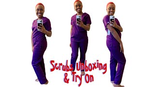 Unboxing scrubs from uniform advantageTryOn [upl. by Dayle]