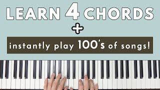 Learn 4 Chords amp Instantly Be Able To Play Hundreds Of Songs [upl. by Lesko178]