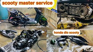 SCOOTY MASTER SERVICING HondaDEOSERVICUNG scootyservice scootyBd [upl. by Weidman]