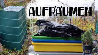 Den Schrebergarten aufräumen für die kalte Jahreszeit [upl. by Roscoe]