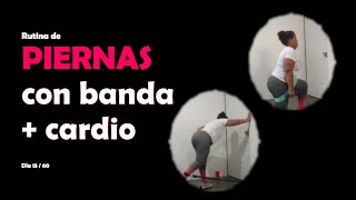 Piernas con bandas en casa Día 15  60 Tren inferior cardio fitness [upl. by Alimak]