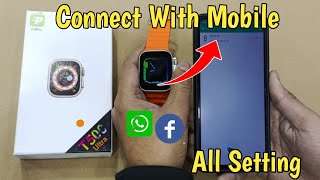 How To Connect T500 Ultra Watch To Phone  T500 Ultra Smartwatch Unboxing  Mr Ammar Tech [upl. by Morocco]