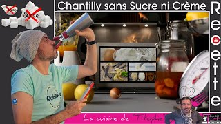 recette de chantilly maison sans sucre  Un dessert léger et gourmand sans sucre ni crème au siphon [upl. by Anitsugua87]