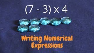 Writing Expressions with Operations 5th Grade Algebraic Thinking with Parentheses [upl. by Irahk]