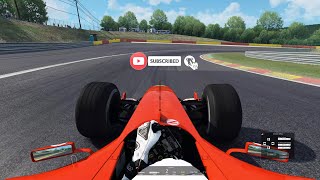 Ferrari F2004 F1 V10 EXTREME Sound  Spa Francorchamps Assetto Corsa [upl. by Lemuel]