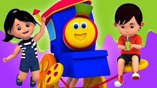 Action Song  Learning Street With Bob The Train  Educational Videos For Children by Kids Tv [upl. by Anilad]