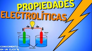 Propiedades electrolíticas de las disoluciones acuosas Electrólito y NO Electrólito [upl. by Etnaud935]