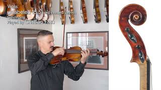 German 155quot viola Markneukirchen GERMANY  Cristian Fatu  at the Metzler Violin Shop [upl. by Redwine]