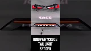 Innova Hycross 2024 Tail Light Modified🔥Innova Hycross Latest Accessories shortsfeed hycross [upl. by Annahsor]