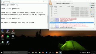 How to solve Error Apache shutdown unexpectedly XAMPP [upl. by Nette]