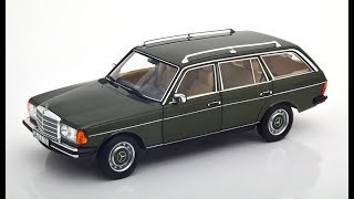 Modelissimo Norev Mercedes 200T S123 darkgreen 1982 118 [upl. by Nanfa]