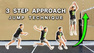 3 Step Approach Jump Technique  How To Jump Higher [upl. by Norri]