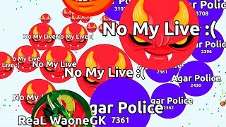 ONE HACKER POLICE vs ALL SAVAGE CLANS IN AGARIO  NOT CLICKBAIT [upl. by Giffer]