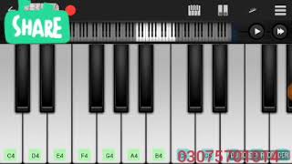 Qarara Rasha pashto song  in piano easy tutorial [upl. by Thibaut655]