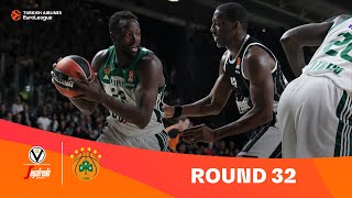 VirtusPanathinaikos  Round 32 Highlights  202324 Turkish Airlines EuroLeague [upl. by Alenairam236]