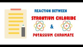 Strontium Chloride and Potassium Chromate  Reaction [upl. by Brock]