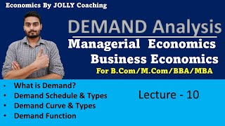 Demand Analysis  Managerial Economics  Theory of Demand  Demand Analysis in Economics BA BCom [upl. by Cameron]