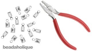 How to Use Fold Over Crimping Pliers [upl. by Suolkcin]