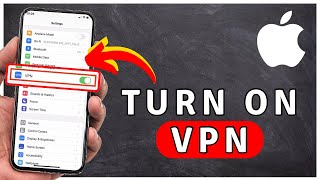 How to Turn On VPN On iPhone  iPhone Tutorial [upl. by Ofloda992]