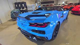 Rapid Blue 2024 Corvette Z06 with Aero [upl. by Lrig]