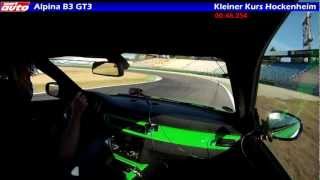 Alpina B3 GT3 Lap Hockenheim Cup tyres Michelin Pilot Sport Cup Track Test sport auto [upl. by Assenab]