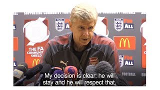 Wenger On Sanchez  He Will Stay amp He Will Respect That [upl. by Eanerb]