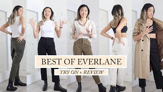 BEST OF EVERLANE COLLECTION Try On  Reviews [upl. by Arraek]