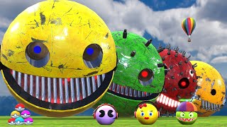 ROBOT PACMAN VS MONSTER PACMAN [upl. by Idnem]