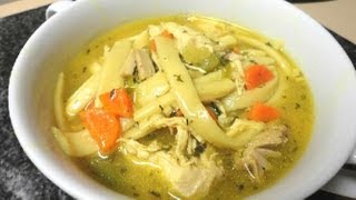 Chicken Noodle Soup  from scratch [upl. by Ardnoik15]