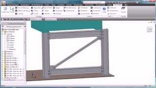 Stahlbau mit ASiProfile und Autodesk Inventor schnelle Stahlbaukonstruktion [upl. by Ahsillek]