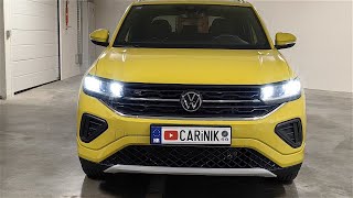 Volkswagen TCross Facelift 2024  LED lights test night review [upl. by Nilo]